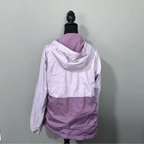 Columbia Lilac Fleece Lined Windbreaker Jacket - Picture 3 of 6